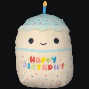 2023  Original Squishmallow "Kiks" The Happy Birthday Cake Plush